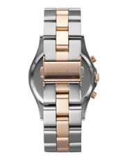  Shop Authentic Marc Jacobs Henry Chronograph Silver Dial Two Tone Steel Strap Watch for Women - MBM3106 - Luxxuri