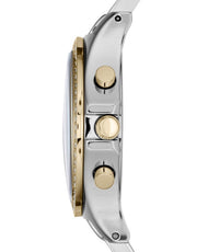 Shop Authentic Marc Jacobs Henry Chronograph Silver Dial Two Tone Steel Strap Watch for Women - MBM3197 - Luxxuri