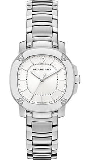  Shop Authentic Burberry The Britain Silver Dial Silver Steel Strap Watch for Women - BBY1703 - Luxxuri