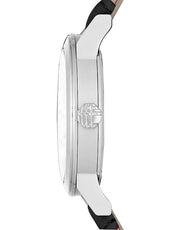  Shop Authentic Burberry The City White Dial Black Haymarket Leather Strap Watch for Women - BU9150 - Luxxuri