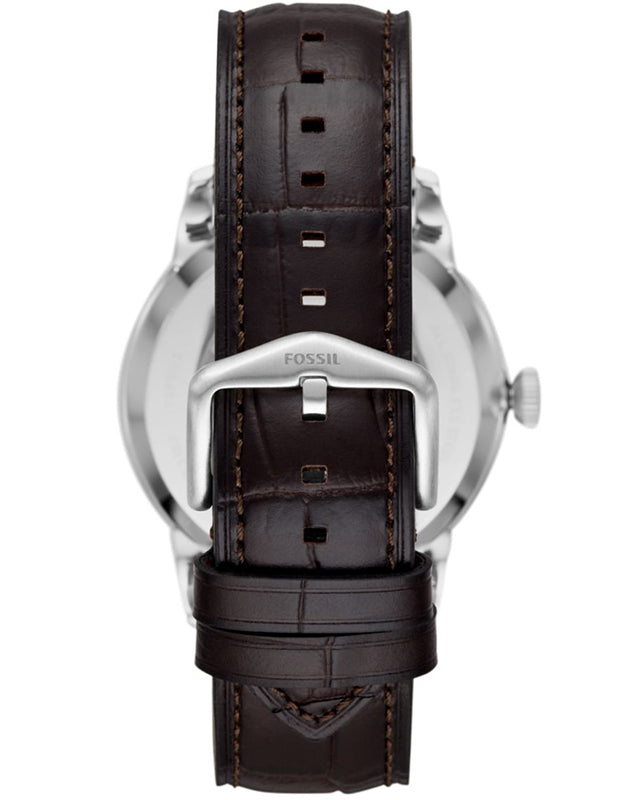  Shop Authentic Fossil Townsman Automatic Chronograph White Dial Blue Leather Strap Watch for Men - ME3167 - Luxxuri