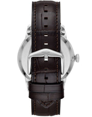  Shop Authentic Fossil Townsman Automatic Chronograph White Dial Blue Leather Strap Watch for Men - ME3167 - Luxxuri