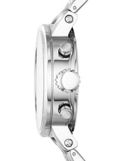  Shop Authentic Fossil Boyfriend Chronograph Silver Dial Silver Steel Strap Watch for Women - ES2198 - Luxxuri