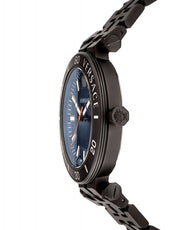  Shop Authentic Versace Greca Sport Quartz Black Dial Black Steel Strap Watch For Men - VEZ300621 - Luxxuri