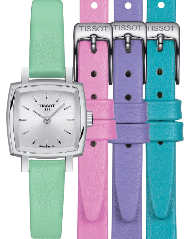  Shop Authentic Tissot T Lady Lovely Square Silver Dial Light Green Leather Strap Watch for Women - T058.109.16.031.01 - Luxxuri