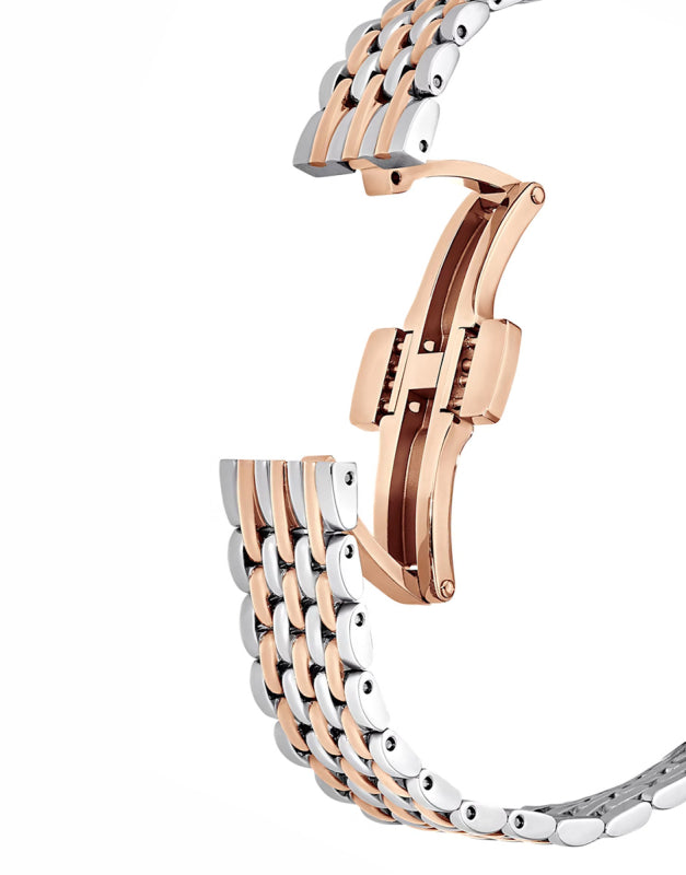  Shop Authentic Swarovski Crystalline Aura White Dial Two Tone Mesh Strap Watch for Women - 5644075 - Luxxuri
