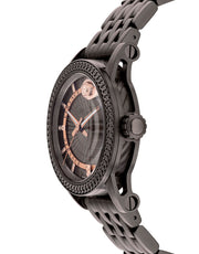  Shop Authentic Versace Viamond Quartz Black Dial Grey Steel Strap Watch For Men - VEPO00520 - Luxxuri
