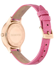  Shop Authentic Swarovski Octea Nova Pink Dial Pink Leather Strap Watch for Women - 5650030 - Luxxuri