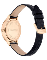  Shop Authentic Swarovski Octea Nova Black Dial Black Leather Strap Watch for Women - 5650033 - Luxxuri