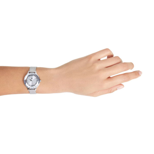  Shop Authentic Swarovski Octea Nova Silver Dial Silver Mesh Strap Watch for Women - 5650039 - Luxxuri