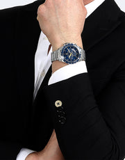  Shop Authentic Maserati Traguardo Chronograph Modena Edition Blue Dial Silver Steel Strap Watch For Men - R8871612039 - Luxxuri