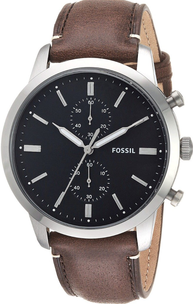  Shop Authentic Fossil Townsman Chronograph Black Dial Brown Leather Strap Watch for Men  - FS5280 - Luxxuri