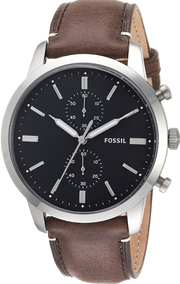  Shop Authentic Fossil Townsman Chronograph Black Dial Brown Leather Strap Watch for Men  - FS5280 - Luxxuri