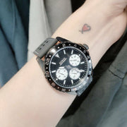  Shop Authentic Guess Odyssey Quartz Black Dial Black Silicone Strap Watch For Men - W1108G3 - Luxxuri