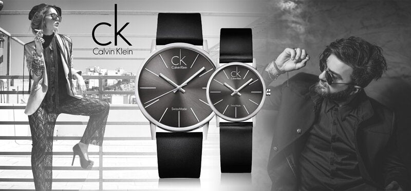  Shop Authentic Calvin Klein Minimal Black Dial Black Leather Strap Watch for Women - K7622107 - Luxxuri