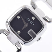  Shop Authentic Gucci G Diamonds Black Dial Silver Steel Strap Watch For Women - YA125509 - Luxxuri