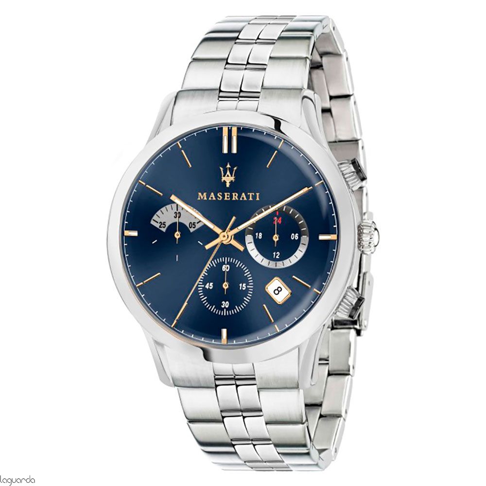  Shop Authentic Maserati Ricordo Chronograph Blue Dial Silver Steel Strap Watch For Men - R8873633001 - Luxxuri