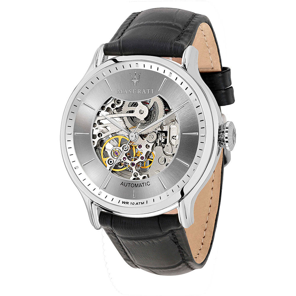  Shop Authentic Maserati Epoca Automatic Skeleton Mechanical Silver Dial Watch For Men - R8821118003 - Luxxuri