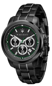  Shop Authentic Maserati Royale Chronograph Black Dial Black Steel Strap Watch For Men - R8873637004 - Luxxuri