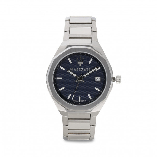  Shop Authentic Maserati Stile Blue Dial Silver Steel Strap Watch For Men - R8853142006 - Luxxuri