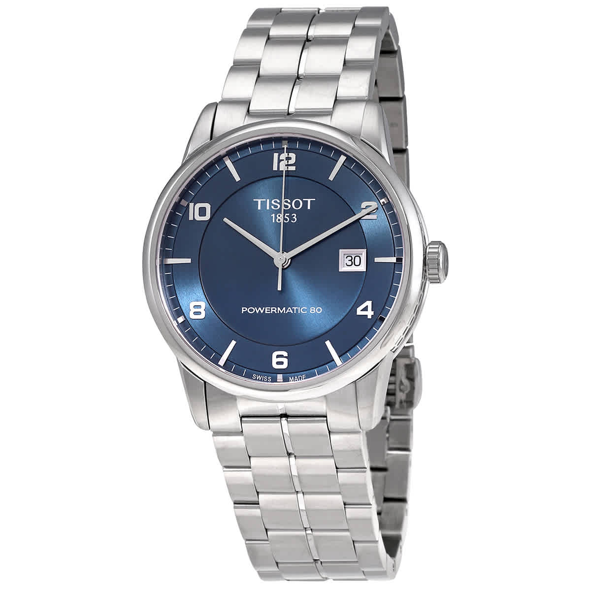  Shop Authentic Tissot Luxury Powermatic 80 Blue Dial Silver Steel Strap Watch For Men - T086.407.11.047.00 - Luxxuri