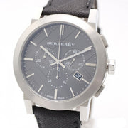  Shop Authentic Burberry The City Grey Dial Black Leather Strap Watch for Men - BU9362 - Luxxuri