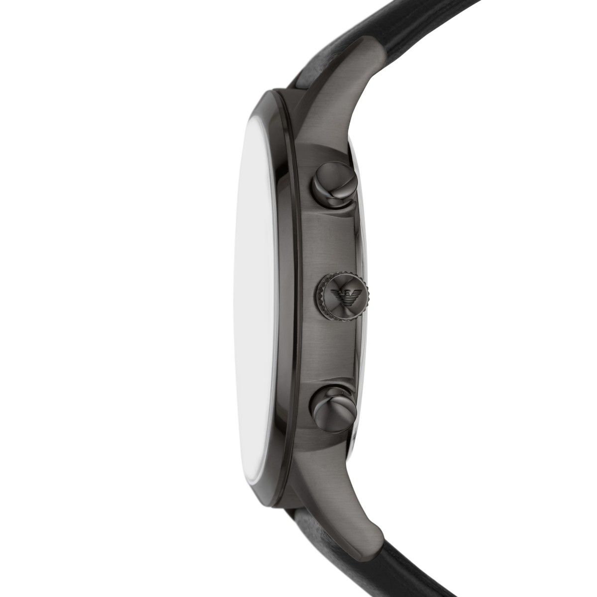  Shop Authentic Emporio Armani Renato Chronograph Silver Dial Black Leather Strap Watch for Men - AR11473 - Luxxuri
