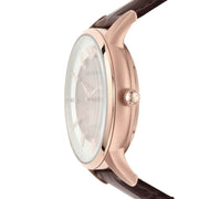  Shop Authentic Emporio Armani Meccanico Automatic Silver Dial Brown Leather Strap Watch For Men - AR60039 - Luxxuri