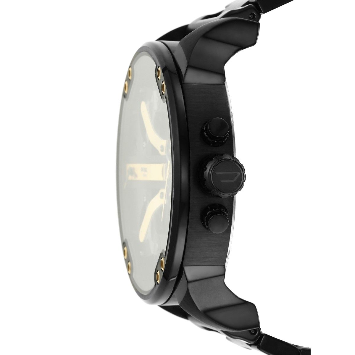  Shop Authentic Diesel Mr. Daddy 2.0 Black Dial Black Steel Strap Watch For Men - DZ7435 - Luxxuri