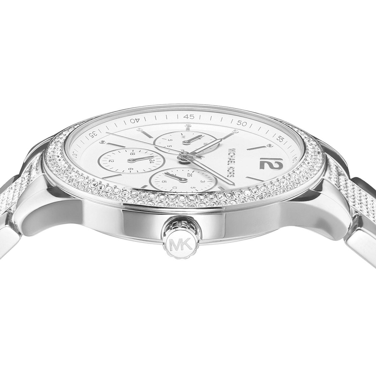  Shop Authentic Michael Kors Tibby Chronograph Silver Dial Silver Steel Strap Watch For Women - MK7294 - Luxxuri
