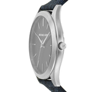  Shop Authentic Michael Kors Slim Runway Analog Blue Dial Blue Leather Strap Watch For Men - MK8907 - Luxxuri