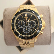 Shop Authentic Michael Kors Bayville Chronograph Black Dial Gold Steel Strap Watch For Men - MK8726 - Luxxuri