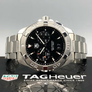  Shop Authentic Tag Heuer Aquaracer Quartz Black Dial Silver Steel Strap Watch for Men - WAY111Z.BA0928 - Luxxuri