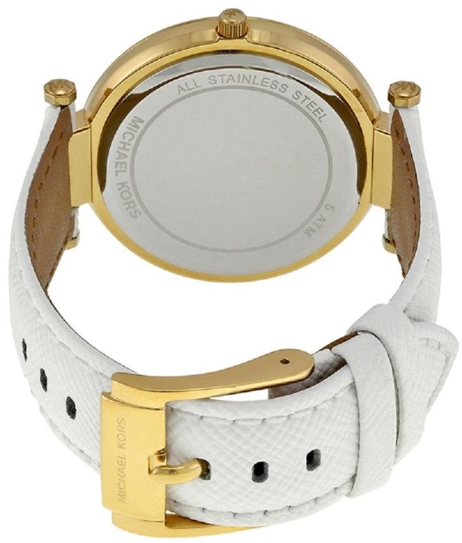  Shop Authentic Michael Kors Parker White Dial with Diamonds White Leather Strap Watch for Women - MK2290 - Luxxuri