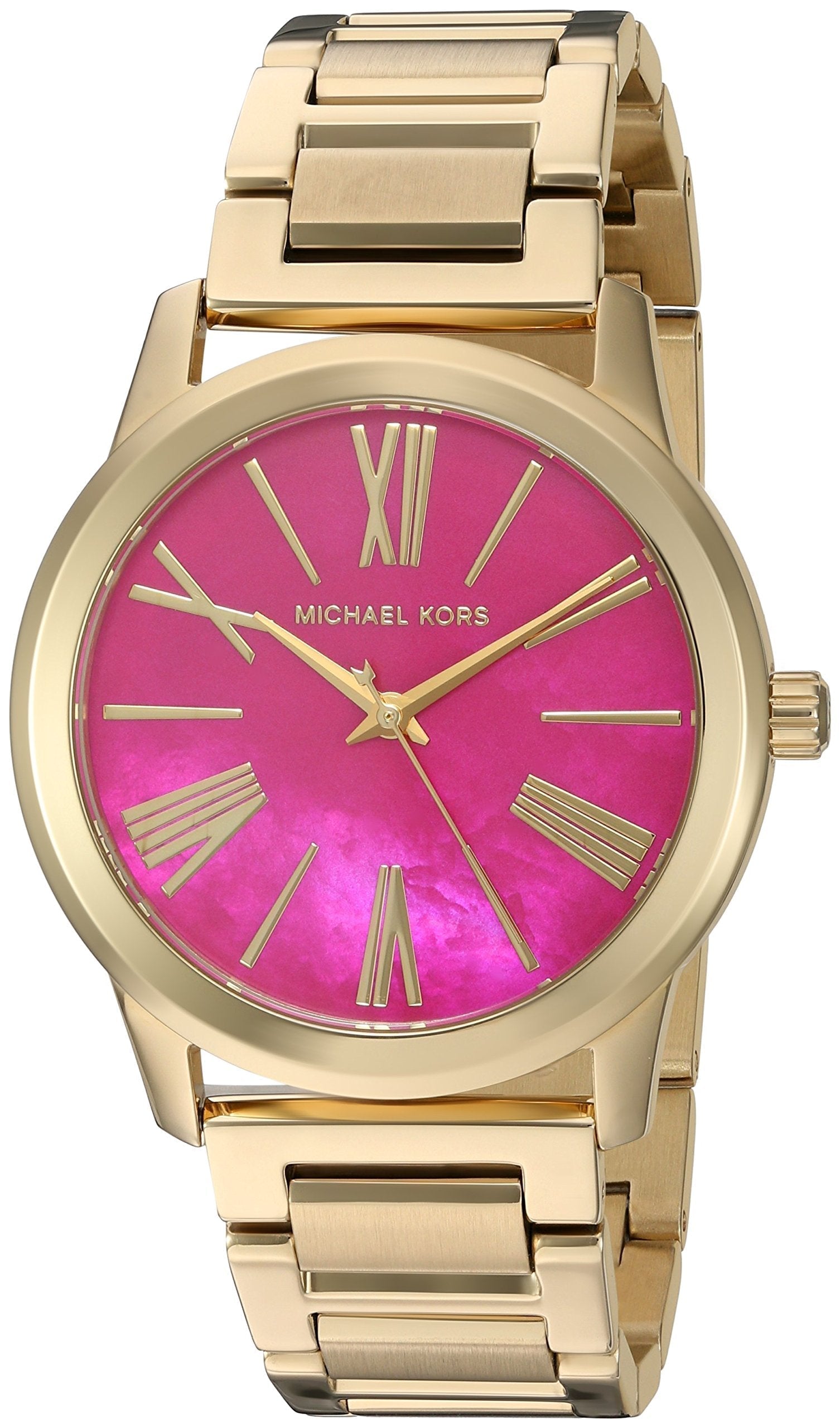  Shop Authentic Michael Kors Hartman Quartz Pink Dial Gold Steel Strap Watch For Women - MK3520 - Luxxuri