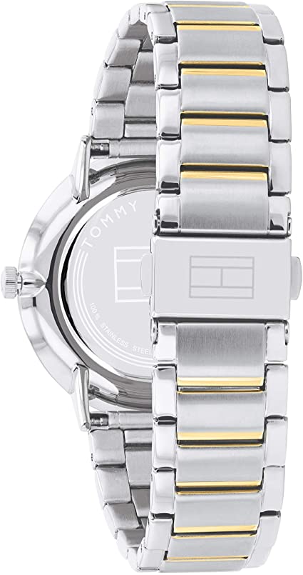  Shop Authentic Tommy Hilfiger Blake Silver Dial Two Tone Steel Strap Watch for Women - 1781908 - Luxxuri