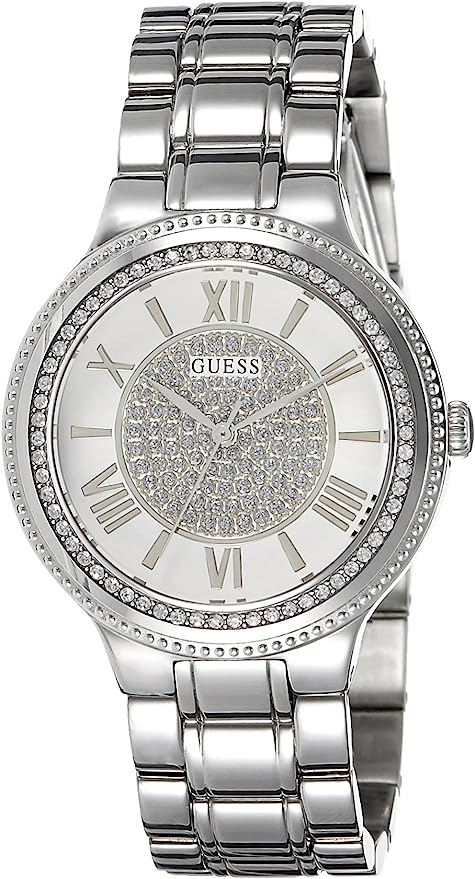  Shop Authentic Guess Madison Diamonds Silver Dial Silver Steel Strap Watch for Women - W0637L1 - Luxxuri