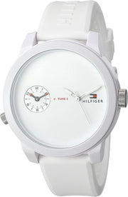  Shop Authentic Tommy Hilfiger Denim White Dial White Rubber Strap Watch for Men - 1791324 - Luxxuri