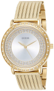  Shop Authentic Guess Willow Two Tine Dial Gold Mesh Bracelet Watch For Women - W0836L3 - Luxxuri