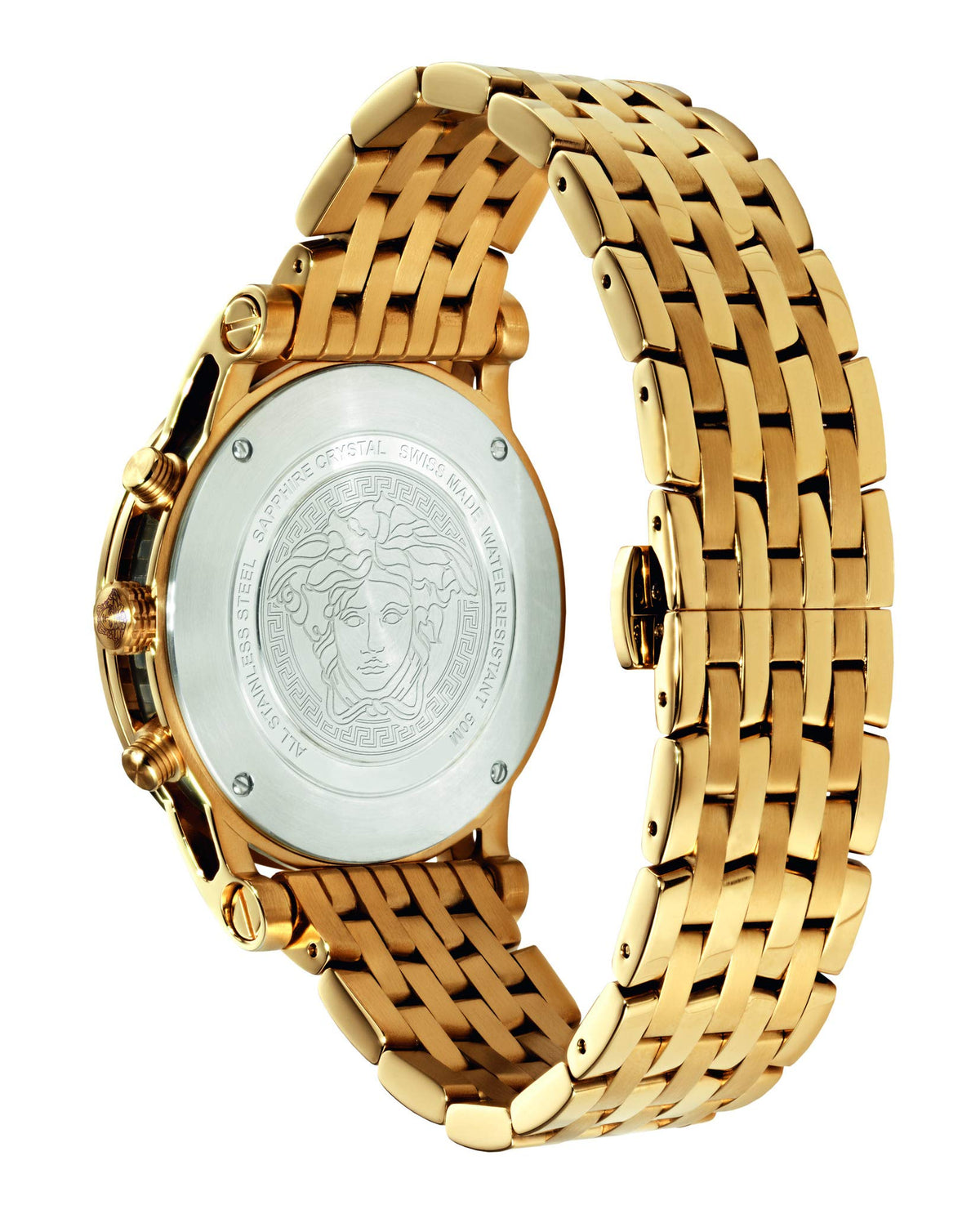  Shop Authentic Versace Sport Tech Chronograph Black Dial Gold Steel Strap Watch for Men - VELT00419 - Luxxuri