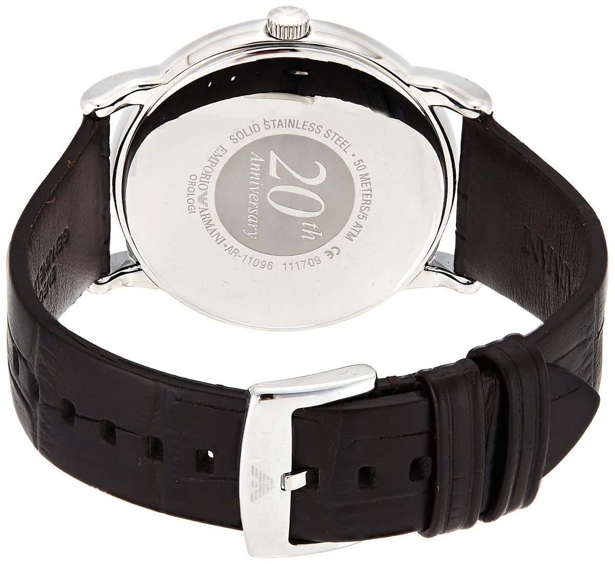  Shop Authentic Emporio Armani Luigi Analog Bronze Dial Brown Leather Strap Watch For Men - AR11096 - Luxxuri