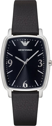  Shop Authentic Emporio Armani Epsilon Quartz Black Dial Black Leather Strap Watch For Men - AR2490 - Luxxuri