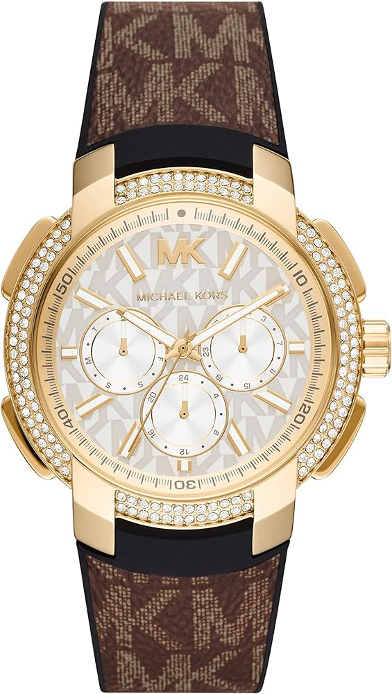  Shop Authentic Michael Kors Sidney Multifunction White Dial Brown Leather Strap Watch For Women - MK6948 - Luxxuri
