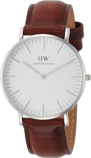  Shop Authentic Daniel Wellington St Mawes White Dial Brown Leather Strap Watch For Men - DW00100052 - Luxxuri