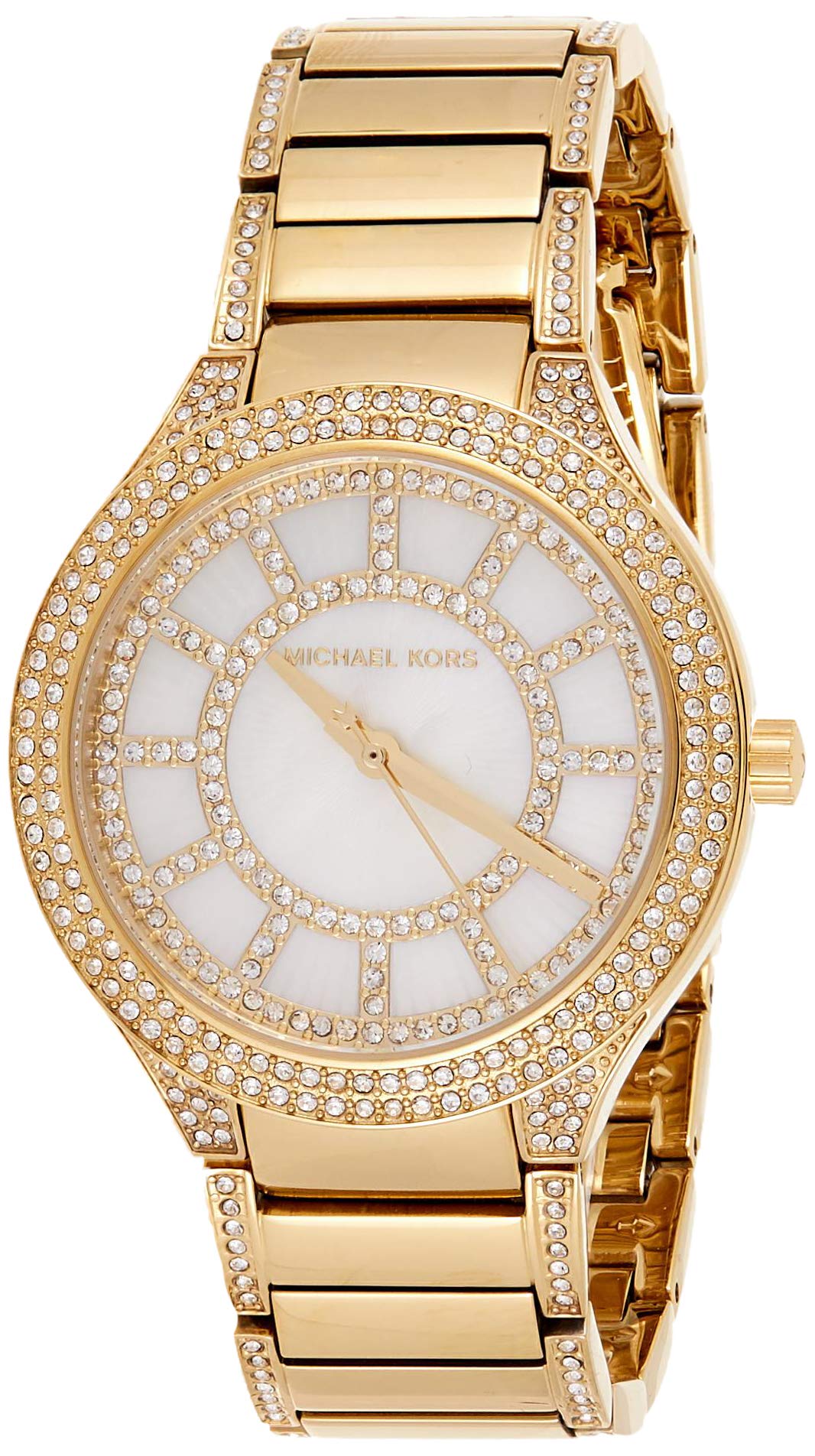  Shop Authentic Michael Kors Kerry Mother of Pearl Dial Gold Steel Strap Watch for Women - MK3312 - Luxxuri