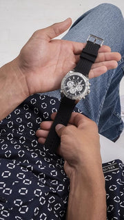  Shop Authentic Guess Trophy Multifunction Black Dial Black Rubber Strap Watch for Men - GW0333G1 - Luxxuri
