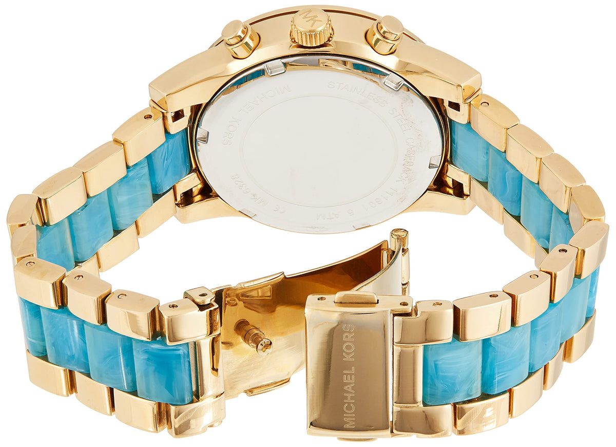  Shop Authentic Michael Kors Ritz Gold Dial Two Tone Steel Strap Watch for Women - MK6328 - Luxxuri