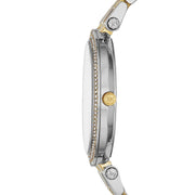  Shop Authentic Michael Kors Darci Silver Dial Two Tone Stainless Steel Strap Watch for Women - MK3215 - Luxxuri