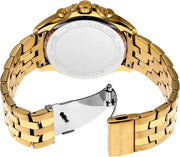  Shop Authentic Michael Kors Pilot Quartz Blue Dial Gold Steel Strap Watch For Men - MK9125 - Luxxuri