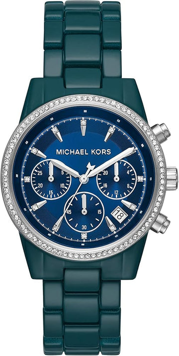  Shop Authentic Michael Kors Bradshaw Chronograph Blue Dial Blue Steel Strap Watch For Men - MK6722 - Luxxuri